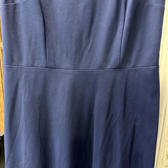 Talbots Eyelet Embroidery Dress Sheath Navy Blue Sz 8 Career Preppy‎ Classic - Picture 8 of 13